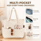 Beach Bag Waterproof Sandproof Women Beach Tote Pool Bag with Zipper for Gym Grocery Travel with Wet Pocket