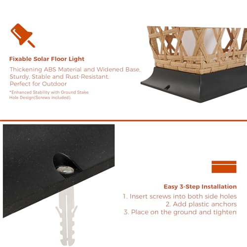 Outdoor Floor Lamp Solar Lantern