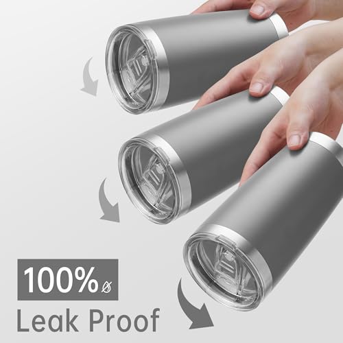 20 oz Tumblers Bulk Stainless Steel Tumbler with Lid (6 Count)