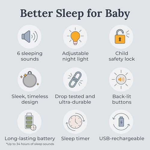 Hushh 2 Portable Sound Machine for Baby & Kids