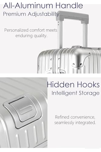 28 Inch All Aluminum Checked in Luggage with Wheels