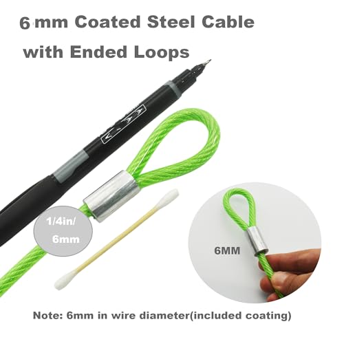 8FT 6mm Stainless Security Cables Tether