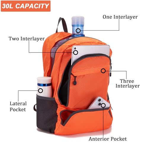 30L Hiking Backpack Lightweight Day Packs