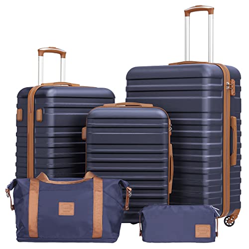 Luggage Set Hardside Suitcase (5 Count)