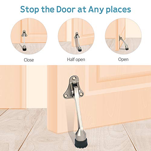 Door Stopper Kick Down Door Stops for Heavy Doors (12.15 Count)