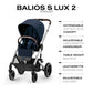 Balios S Lux Toddler and Baby Stroller with Reversible Seat