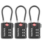 Search Alert TSA Approved Travel Combination Luggage Cable Locks for Suitcase (3 Count)