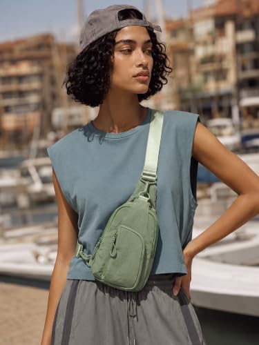 Sling Bag with Adjustable Straps Crossbody Chest Bag Lightweight Small Backpack for Casual Outdoor Traveling Hiking