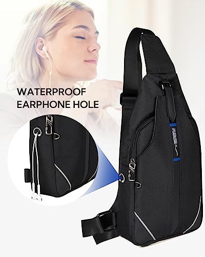 Medium Crossbody Sling Backpack Anti Theft Backpack for Traveling Chest Shoulder Bag