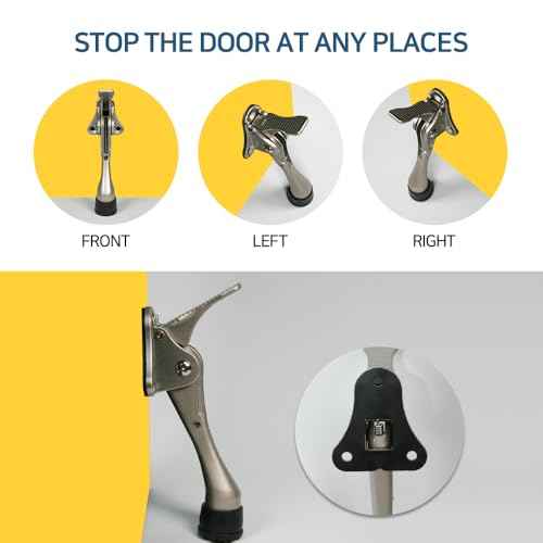 HASHI 4 Inch Kickdown Door Stopper