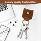 Genuine Leather SD Card Holder Keychain
