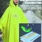 Hooded Rain Poncho for Adult Waterproof Lightweight Raincoat