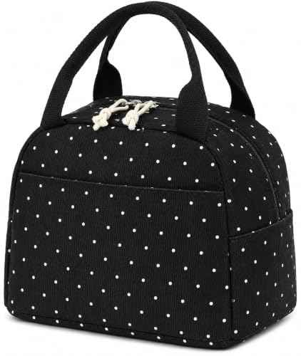 Lunch Bag for Women Men Cute Corduroy Lunch Tote Bags Reusable Insulated Lunch Box Large Capacity Reusable Insulated Cooler for Work Picnic or Travel