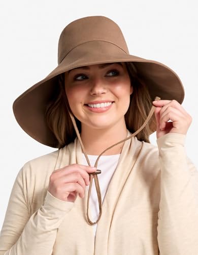 Women's Ultra Wide Cotton Linen Hat UPF 50+