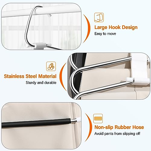 Upgraded Collapsible Pants Hangers Space Saving (4 Count)