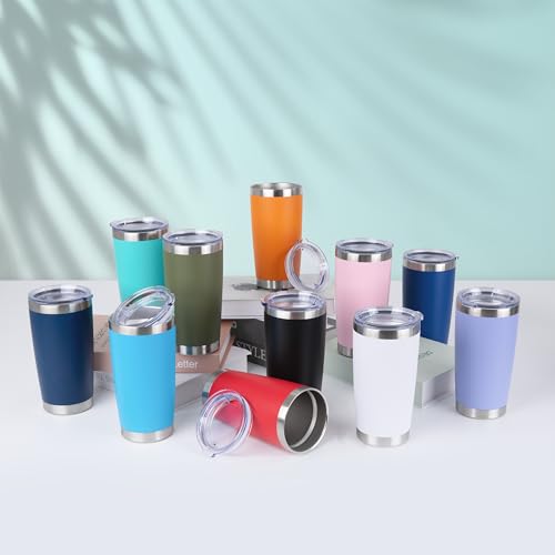 20oz Stainless Steel Tumblers Bulk (8 Count)
