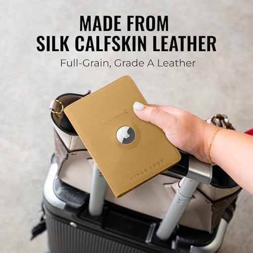 Passport Wallet with AirTag Holder