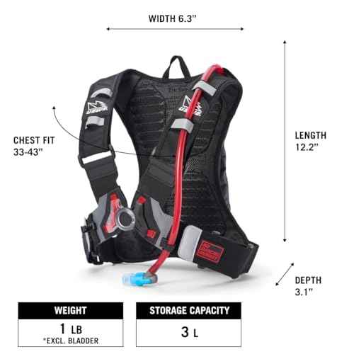 Moto Hydro 3L Hydration Pack with 2.0L
