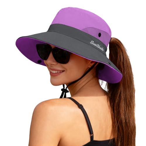Women's Ponytail Safari Sun Hat