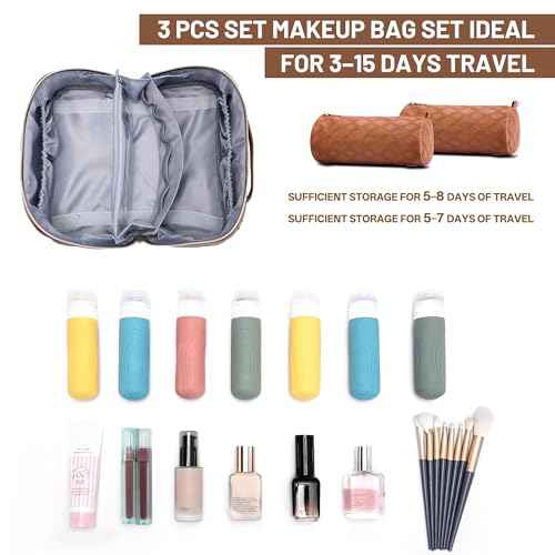 Travel Makeup Bag (3 Count)