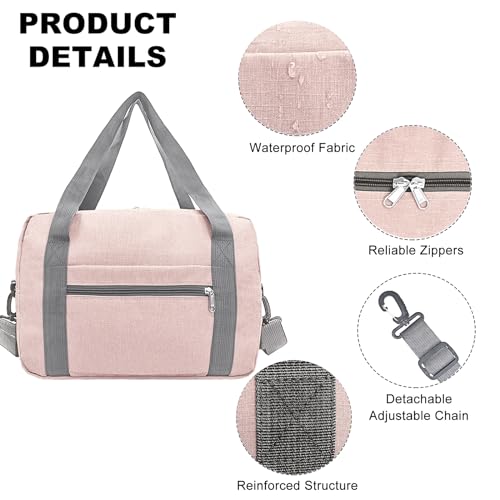 Foldable Carry on Luggage Bag 22x14x9 Personal Item Bag for Airplanes Travel Duffel Bags for Women and Men