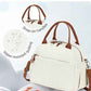 Lunch Bag for Women Cute Corduroy Lunch Tote Bags with Shoulder Strap Reusable Insulated Lunch Box Large Capacity Reusable Insulated Cooler for Work Picnic or Travel