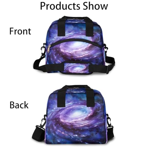 Spiral Galaxy Space Lunch Bag for Women Girls (B 026)