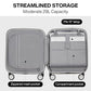 Underseat Carry on Luggage 16 Inch Hardshell PC Suitcase with Spinner Wheels TSA Lock for Travel