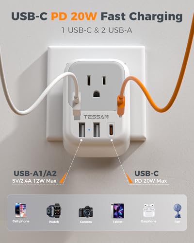 European Travel Plug Adapter 2 Pack