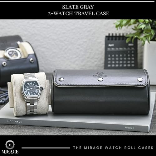 Watch Travel Case for Men Watch Roll for Travel Organizer and Display Watch Case (35 Count)