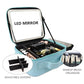 Travel Makeup Bag with LED Mirror Travel Makeup Organizer with 3 Lighted Settings