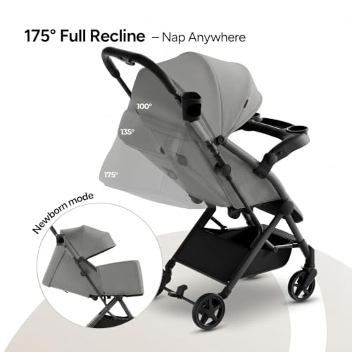 Lithe V2 Lightweight Travel Stroller Snack Tray Included