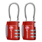 TSA Approved Cable Luggage Locks (2 Count)
