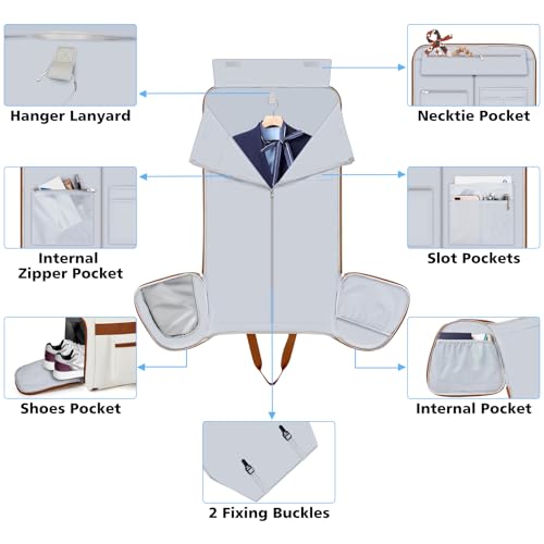Convertible Garment Duffel Bags for Travel (3 Count)