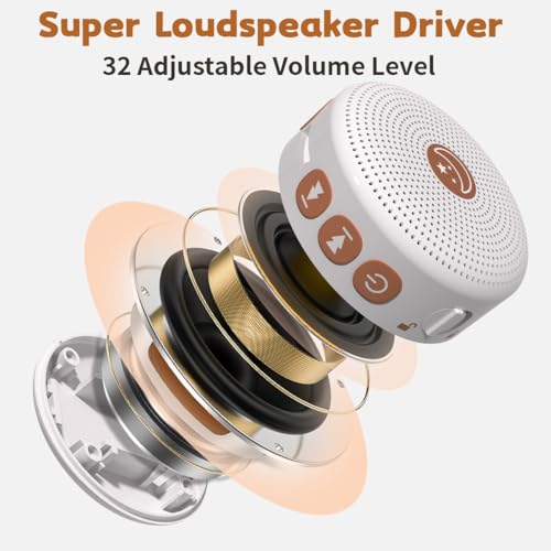 Portable Sound Machine Mini White Noise Machine Baby Shushing Brown Noise Machine with 30 Soothing Sounds for Kids Adults Dogs Auto