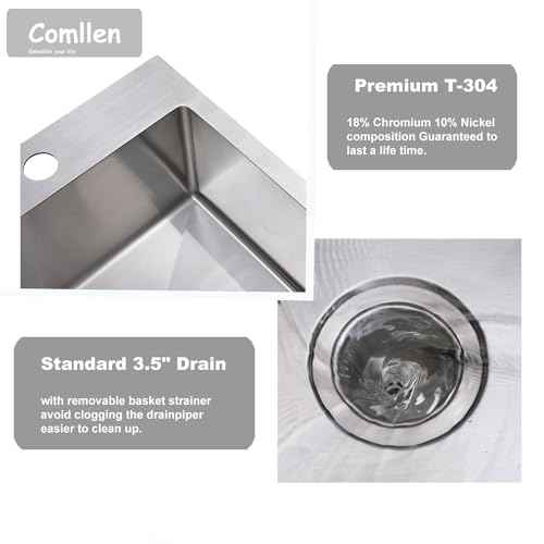 15 x 15 inch Drop in Bar Sink