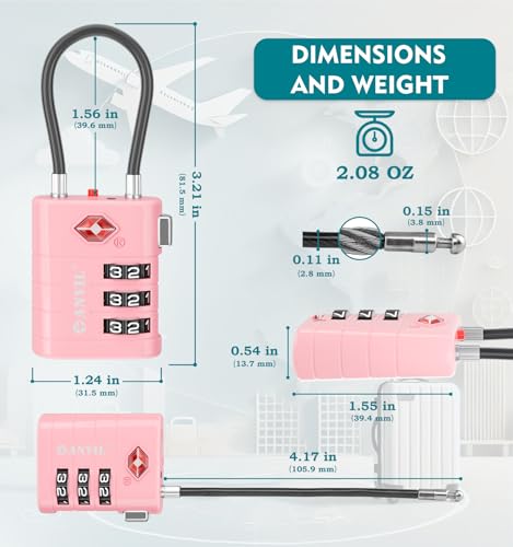TSA Approved Luggage Locks (2 Count)