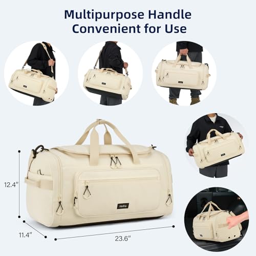 24 Inch Medium Travel Duffle Bag with Shoe Compartment
