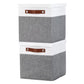 Foldable Fabric Storage Bins with Lids (2 Count)