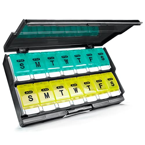 Extra Large Weekly Pill Organizer 2 Times a Day