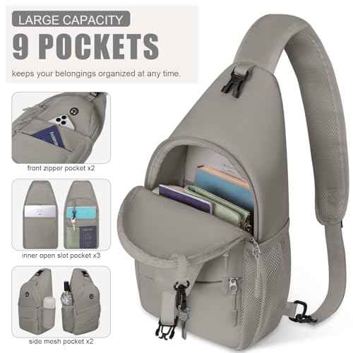 Crossbody Bags for Women Men Trendy Sling Bag Backpack Chest Bag