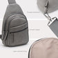 Large Sling Bag for Women Crossbody Purse Leather Fashionable Trendy Chest Bag for Travel