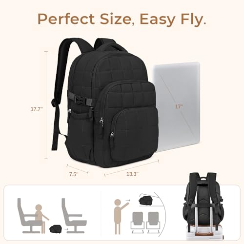 Quilted Backpack with RFID