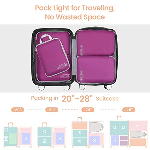 Compression Packing Cubes for Travel (4 Count)