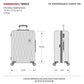 7272 Energie Expandable Hardside Luggage with Spinner Wheels and TSA Lock
