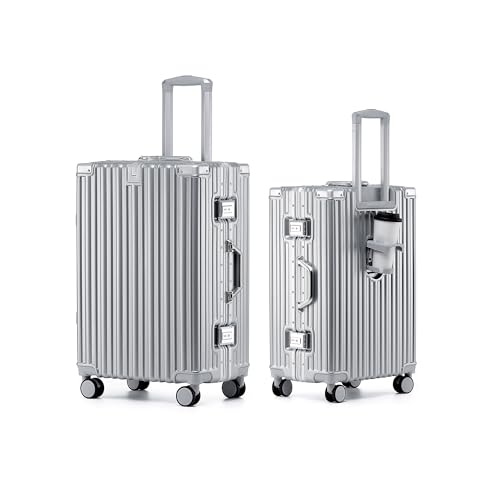 20 Inch Carry On Zipperless Luggage with Cup Holder