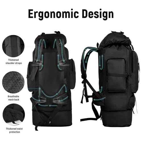 100L Hiking Backpack for Men