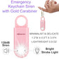 130db Personal Safety Alarm with Ultra Bright Strobe Light. Pink