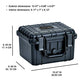Portable All Weather Waterproof Camera Case With Foam