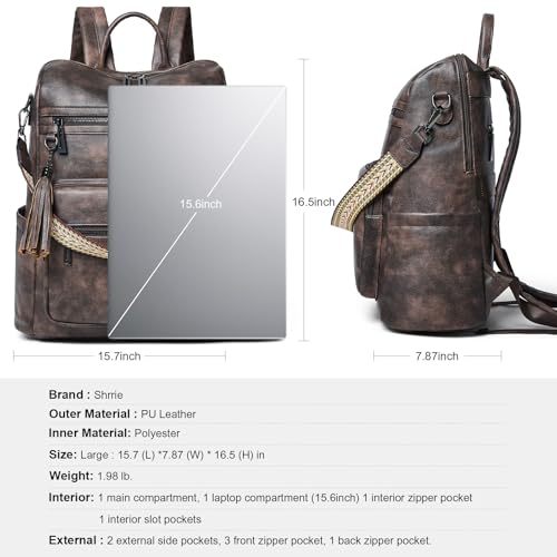 15.6 inch Laptop Backpack for Women